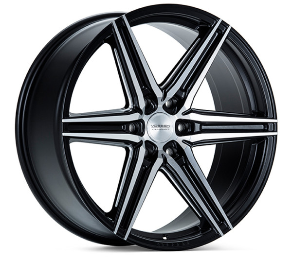 Vossen HF6-2 Matte Black Wheel 20x9.5 | 6x139.7 BC (HF62-0G02) - fits Chevrolet Silverado 1500 1999-2026, GMC Sierra 1500 1999-2026, Cadillac Escalade 1999-2026, Ram 1500 TRX 2021-2024, Toyota Tacoma 2005-2026