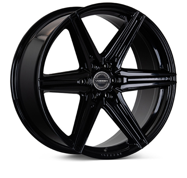 Vossen HF6-2 20x9.5 / 6x135 (Ford Raptor GEN1, GEN2, & GEN3 | 2011-2026 F-150 EcoBoost, 5.0L & 6.2L) / ET15 / Deep Face / 87.1 - Gloss Black Wheel -  HF62-0F07