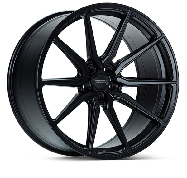 Vossen HF-3 Satin Black Wheel 24x10 | 5x120 BC - fits Cadillac CTS-V 2009-2019, Cadillac CT5-V Blackwing 2022-2026, Cadillac ATS-V 2016-2019, SS 2010-2024, ZL1 2012-2024