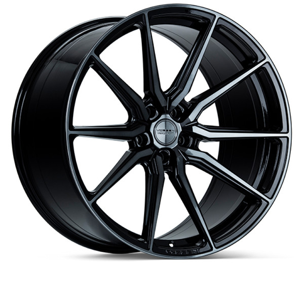 Vossen HF-3 Gloss Black Wheel 22x9 | 5x120 BC - fits Cadillac CTS-V 2009-2019, Cadillac CT5-V Blackwing 2022-2026, Cadillac ATS-V 2016-2019, SS 2010-2024, ZL1 2012-2024