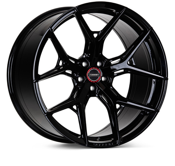 Vossen HF-5 Gloss Black Wheel 21x10.5 | 5x120 BC - fits Cadillac CTS-V 2009-2019, Cadillac CT5-V Blackwing 2022-2026, Cadillac ATS-V 2016-2019, SS 2010-2024, ZL1 2012-2024