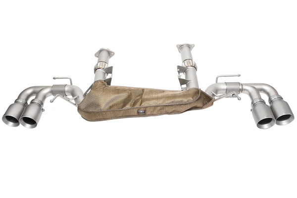 SOUL 2020-2024 Chevrolet C8 Corvette Performance Rear Exhaust - 4in Straight Cut Tips - Signature Satin
