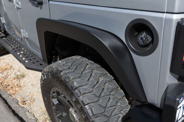 Go Rhino Trailline Rear Fenders for 2007-2018 Jeep Wrangler JK/JKU, Black - Part #701162T