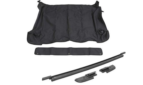 Rampage Cargo Area Cover, Vinyl - 2018-2026 Jeep Wrangler JL/JL Unlimited w/Tailgate Bar Kit - 741136
