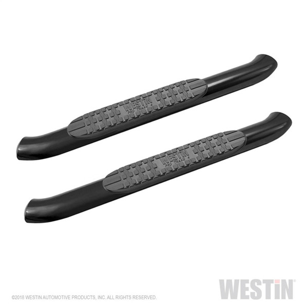 Westin 2018-2025 Jeep Wrangler JL 2DR PRO TRAXX 4 Oval Nerf Step Bars - Textured Black - 21-24055