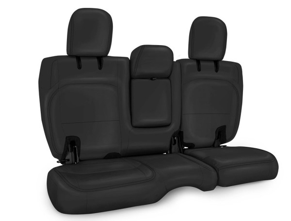 PRP 2018-2025 Jeep Wrangler JLU/4 door Rear Bench Cover with Leather Interior - All Black - B044-02