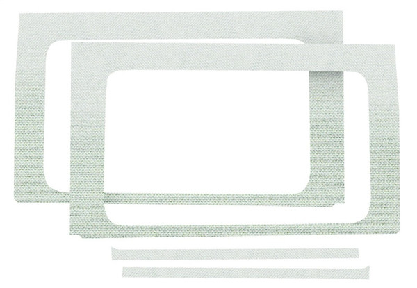 DEI 2018-2025 Jeep Wrangler JL 4-Door Rear Side Window Trim Kit 4-pc - White - 50175