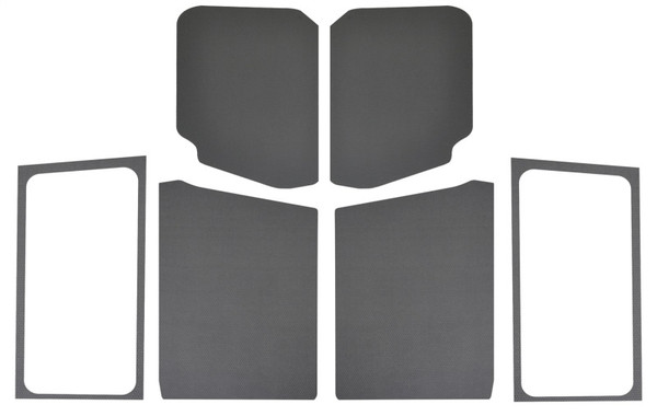 DEI 2018-2025 Jeep Wrangler JL 2DR Leather Look Headliner Complete Kit - Gray - 50284