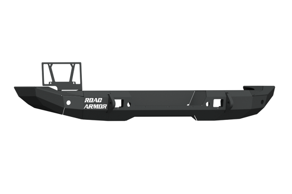 Road Armor 2018-2025 Jeep Wrangler JL Stealth Rear Bumper Full Width w/Tire Carrier Hole - Tex Blk - 5183R1B