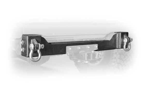 DV8 Offroad 2018-2025 Jeep Wrangler JL Rear Bumper Crossmember w/ Recovery Shackles - RBJL-04