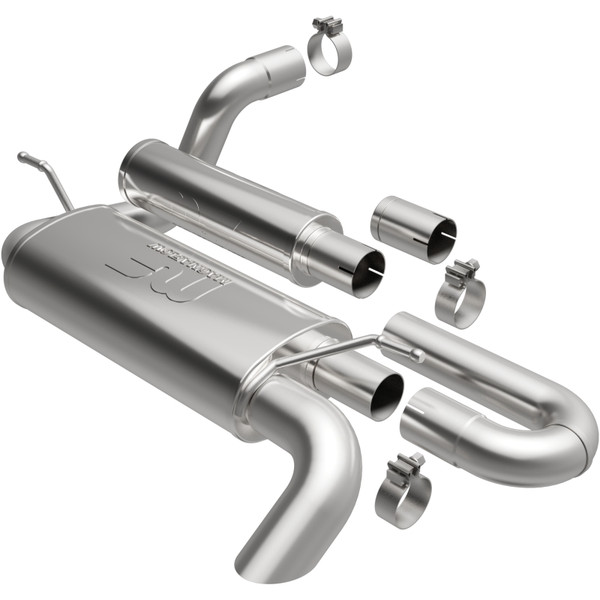 MagnaFlow 2018-2025 Jeep Wrangler JL 2.0L/3.6L Overland Series Axle-Back Exhaust - 19620