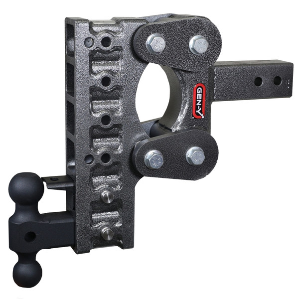 Gen Y The Boss TorsionFlex 2.5In Shank 10In Drop 10K Hitch w/ GH-031 Dual-Ball/ GH-032 Pintle Lock