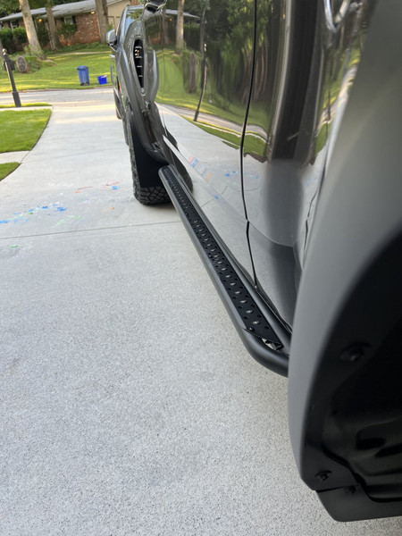 Go Rhino Dominator DSS SideSteps for 2019-2026 Ram 1500 Quad Cab (including Rebel), Textured Black - Part #DSS4399T