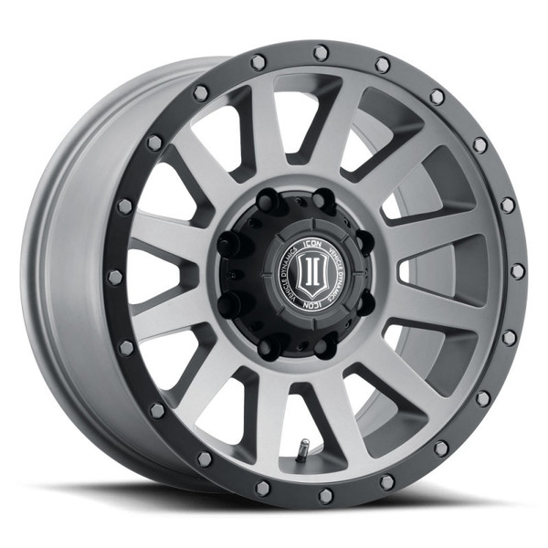 ICON Compression HD Titanium Wheel 18x9 | 8x170 BC | +6 Offset - fits Ford F-250 Super Duty 1999-2026, Ford F-350 Super Duty SRW 1999-2026, Ford Excursion 2000-2005