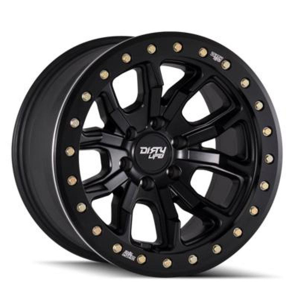 Dirty Life 9303 DT-1 Matte Black Wheel 17x9 | 6x139.7 BC (6x5.5) | -12 Offset - fits Chevrolet Silverado 1500 1999-2026, GMC Sierra 1500 1999-2026, Chevrolet Tahoe 1992-2026, Chevrolet Suburban 1992-2026, GMC Yukon 1992-2026, and 25 more