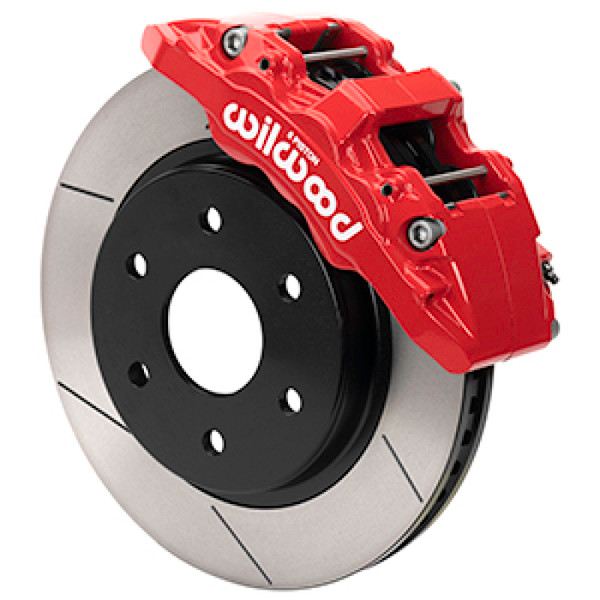 Wilwood 2021-2023 Ford F-150 Raptor Aero6-DM Front Brake Kit - Slotted - Red