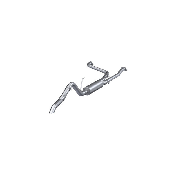 MBRP 2022-2025 Nissan Frontier 3.8L 3in Tip 3in Cat Back Turndown Exit Street Profile - Aluminized Steel