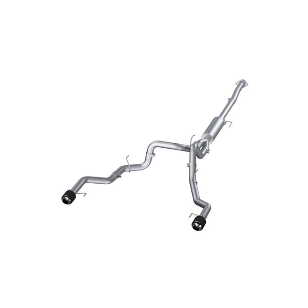 MBRP ARMOR Pro Cat-Back Exhaust, T304 Stainless Steel - 2021-2025 Ford F-150 3.5L / 5.0L - S52683CF