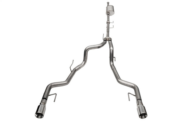 Corsa 2021-2025 Ford F-150 SuperCrew/5.5ft Bed 3.5L V6 Sport Cat-Back Dual Rear Exit-Polished