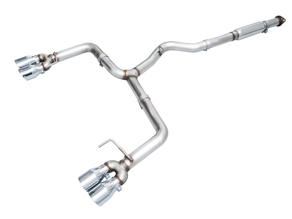AWE Tuning 2022-2024 VB Subaru WRX Track Edition Exhaust - Chrome Silver Tips