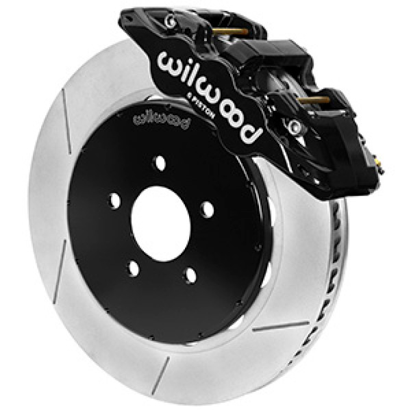 Wilwood Aero6R Front Big Brake Kit 14in Slotted Black Powder Coat 94-04 Ford Mustang SN95 wil140-16403