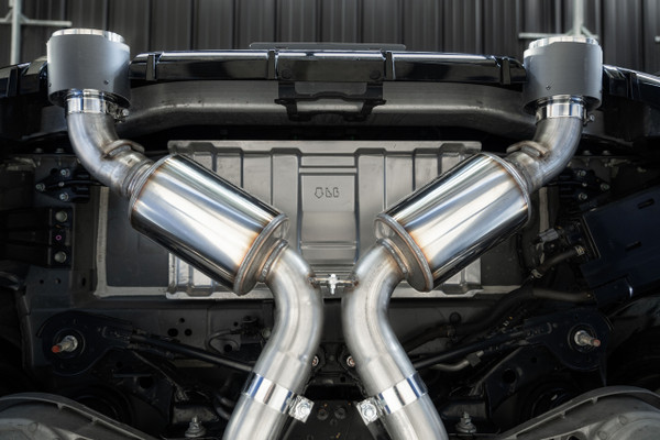 MBRP 3" Cat-Back Exhaust System (Armor Pro T304) for 2023-2024 Nissan Z 3.0L - Dual 5" Carbon Fiber Tips - S44083CF