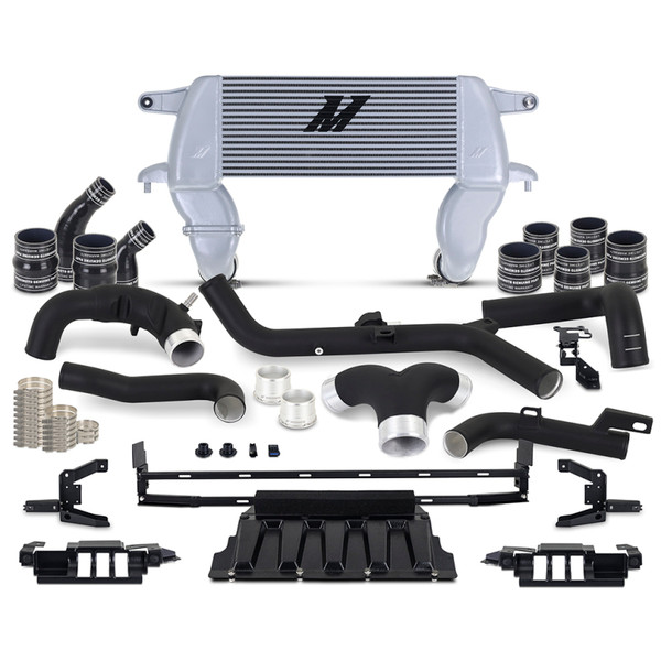 Mishimoto 2021-2023 Ford Bronco 2.7L High Mount INT Kit BK Pipes SL Core