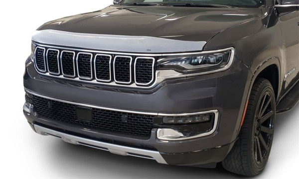 AVS 2022-2024 Jeep Wagoneer Aeroskin Low Profile Hood Shield - Chrome