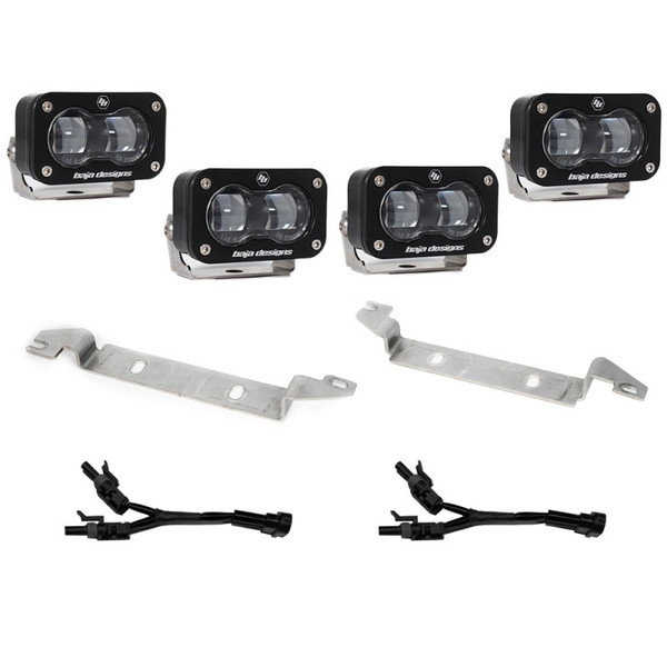 Baja Designs 2022-2024 Toyota Tundra S2 SAE OEM Fog Light Replacement Kit - Clear - 448162