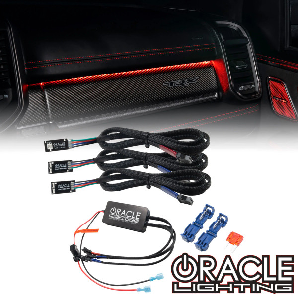 Oracle Fiber Optic LED Interior Ambient Dash Kit - ColorSHIFT (3PCS) - 2019-2026 Ram 1500 / 2021-2024 RAM TRX (See Fitment Notes) - 4234-333
