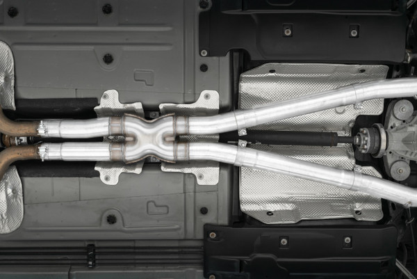 MBRP Exhaust T304 Stainless Steel 3" Dual Rear Cat-Back, Quad Tips (Race Version) for 2015-2016 Dodge Challenger 5.7L HEMI - S71163CF