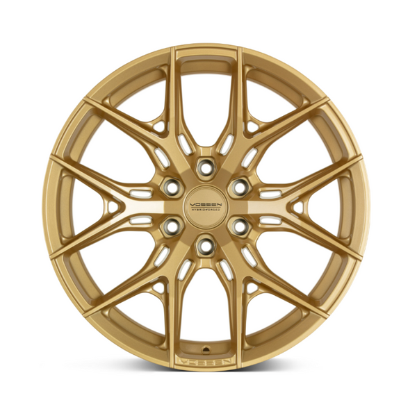 Vossen HF6-4 Satin Gold Wheel 20x9.5 | 6x135 BC - fits Ford F-150 2004-2026, Ford F-150 Raptor 2010-2026, Ford Expedition 2003-2026, Lincoln Navigator 2003-2026, Lincoln Mark LT 2006-2014