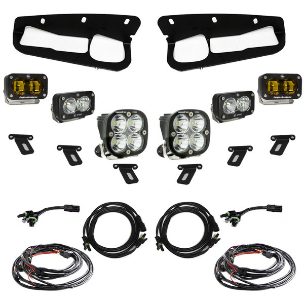Baja Designs 21-22 Ford Bronco S2 Fog Pocket Kit Amber product photo