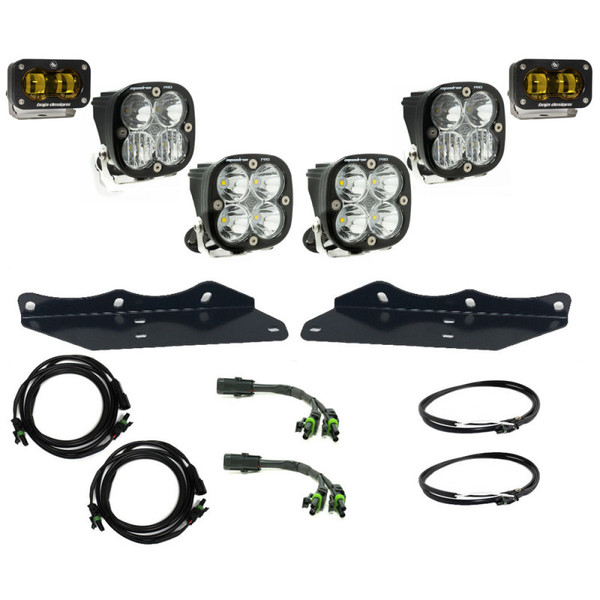 Baja Designs 17-20 Ford F-150 Raptor S2 Fog Pocket Kit Amber product photo