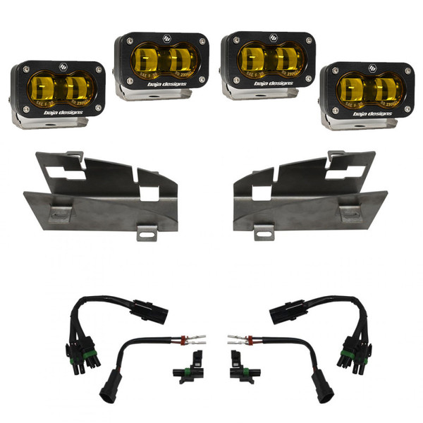 Baja Designs 2019-2024 RAM 1500 Rebel / 2021-2024 Ram TRX S2 Fog Pocket Kit Amber product photo