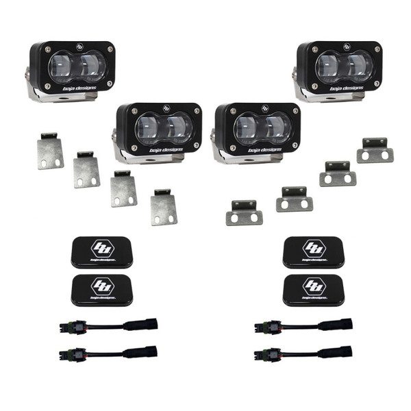 Baja Designs 21-22 Ford F-150 Raptor S2 Fog Pocket Kit Clear product photo
