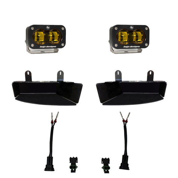 Baja Designs 2019-2026 Dodge RAM 2500/3500 S2 Fog Pocket Kit Amber product photo