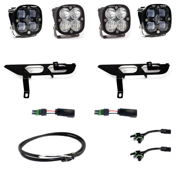 Baja Designs 2021-2023 Ford F-150 Pro Series Fog Pocket Kit - Clear