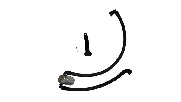 J&L 2024-2025 Ford Mustang 5.0L Oil Separator 3.0 PCV Side - Clear Anodized