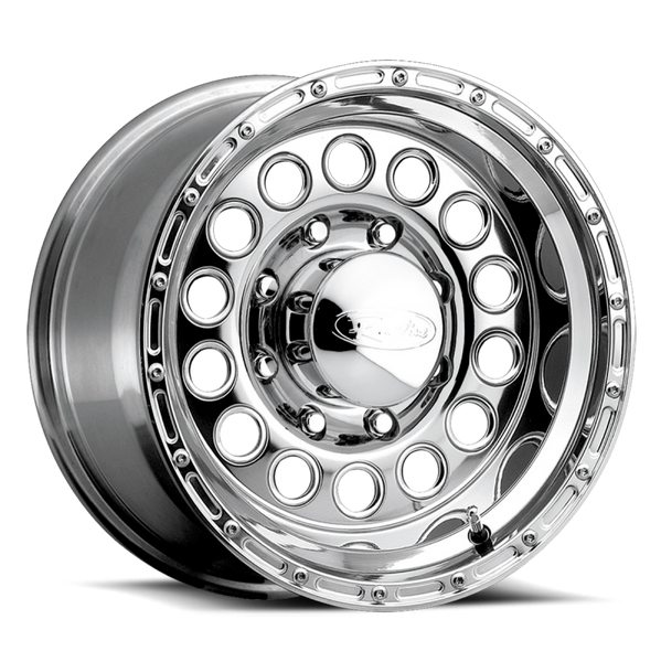 Raceline 887 Rock Crusher Polished Wheel 16x10 | 6x139.7 BC (6x5.5) | -24 Offset - fits Chevrolet Silverado 1500 1999-2026, GMC Sierra 1500 1999-2026, Chevrolet Tahoe 1992-2026, Chevrolet Suburban 1992-2026, GMC Yukon 1992-2026, and 25 more