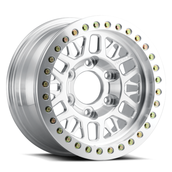 Raceline RT951F Ryno Machined Wheel 17x9 | 5x139.7 BC (5x5.5) | -12 Offset - fits Ram 1500 Classic 1994-2024, Ford Bronco 1966-1996, Ford F-100 1948-1996, Jeep CJ-5 1954-1983, Jeep CJ-7 1976-1986, and 7 more