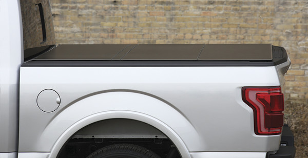 Access Hard Folding Tonneau Cover, Vinyl-Wrapped Composite - Carbon Fiber 2017-2026 Ford Raptor 5'6" (2015-2026 F-150) Short Bed - B5010019