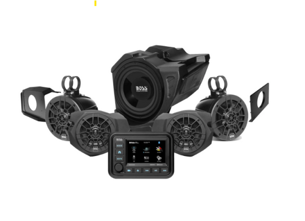 BOSS Audio Systems 2014 Polaris 1000s / 15-19 900S 5 Full Range Marine Speaker Kit