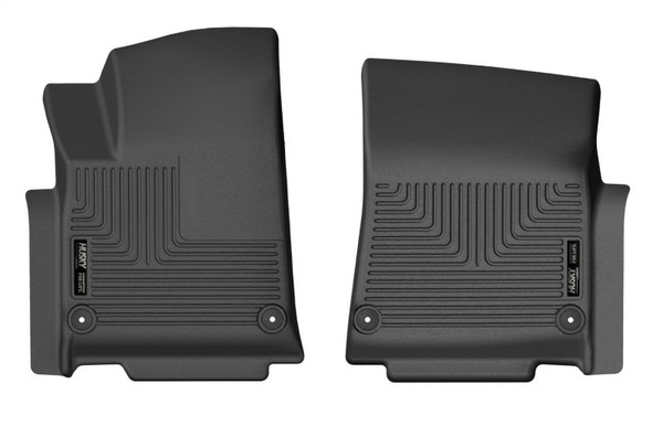 Husky Liners X-act Contour Front Floor Liner, Black for 2022-2025 Rivian R1T - Part #51671