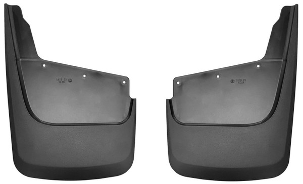 Husky Liners Custom-Molded Mud Guards, Black for 2020-2022 GM Silverado/Sierra 2500/3500 HD (excl. Dually) Rear - Part #59281