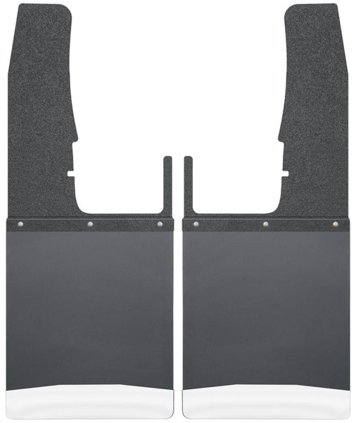 Husky Liners 09-16 Dodge Ram 1500/2500/3500 12in W Black Top SS Weight Kick Back Front Mud Flaps