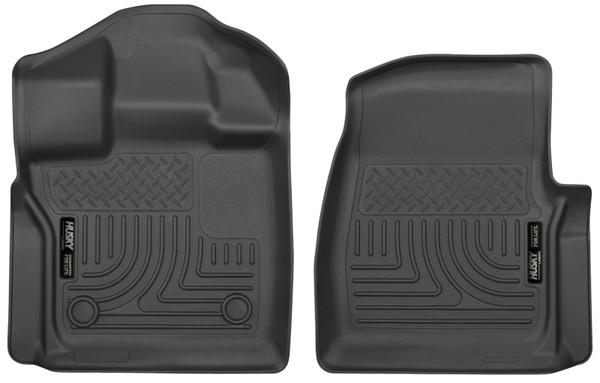 Husky Liners WeatherBeater Front Floor Liners, Black for 2015-2025 Ford F-150 Standard Cab Pickup - Part #18351