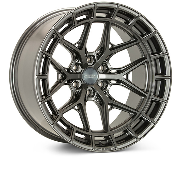 Vossen HFX-1 20x10 / 6x135 BP (Ford Raptor GEN1, GEN2, & GEN3 | 2011-2024 F-150 EcoBoost, 5.0L & 6.2L) / ET-18 / 87.1 CB / Super Deep - Matte Gunmetal Wheel - HFX1-0F09