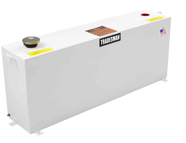 Tradesman Steel Full-Mid Size Vertical Liquid Storage Tank - White tra83737