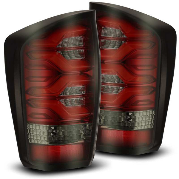 AlphaRex 2016-2023 Toyota Tacoma PRO-Series LED Tail Lights Red Smoke